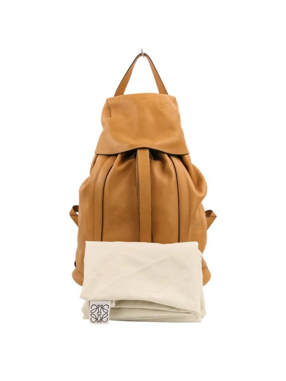 Loewe Drawstring Leather Backpack Camel - Picture 13 of 15